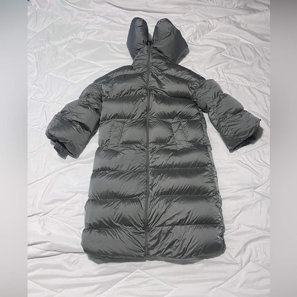 lululemon athletica Charcoal Long Puffer Coat